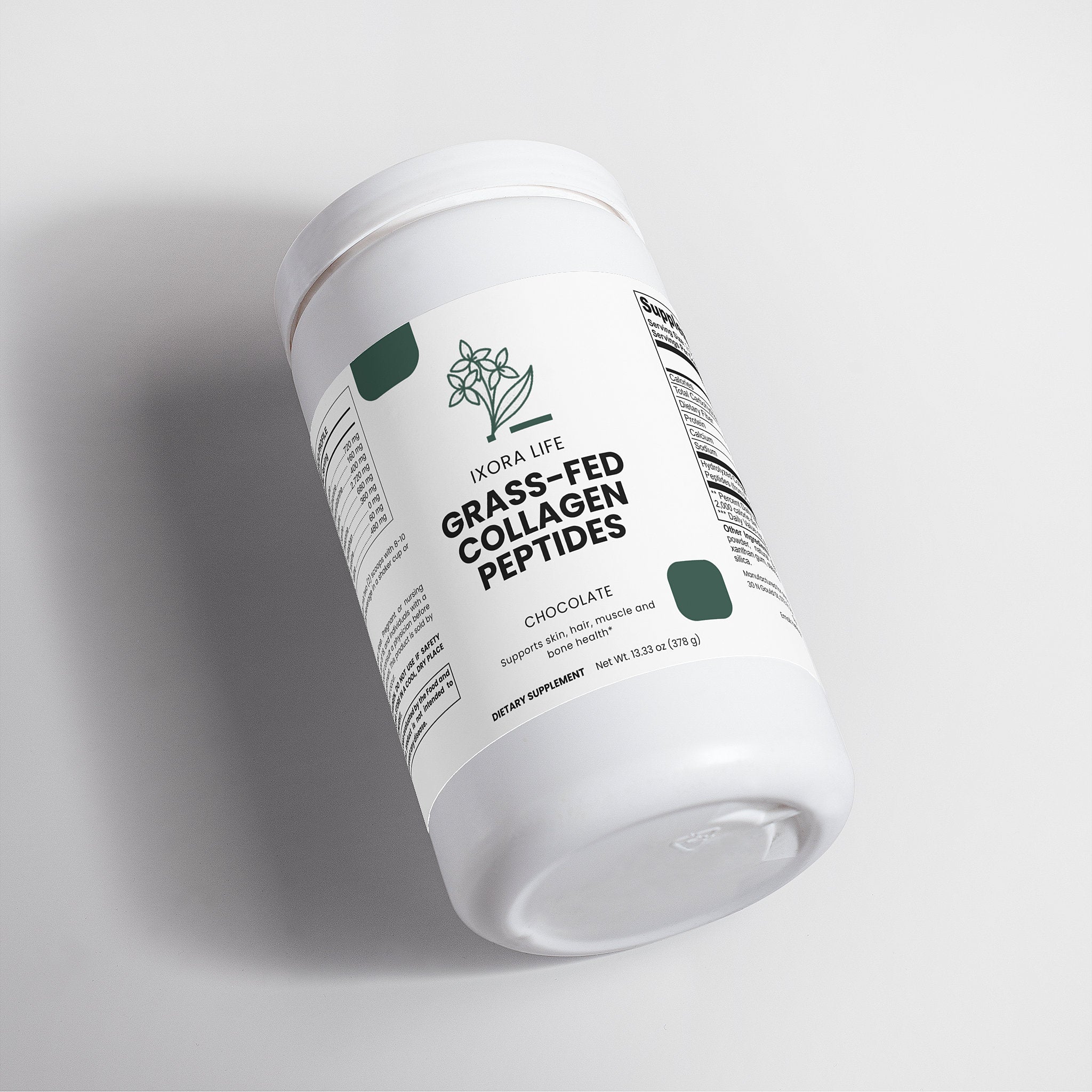 Ixora Grass-Fed Collagen Peptides Powder (Chocolate)