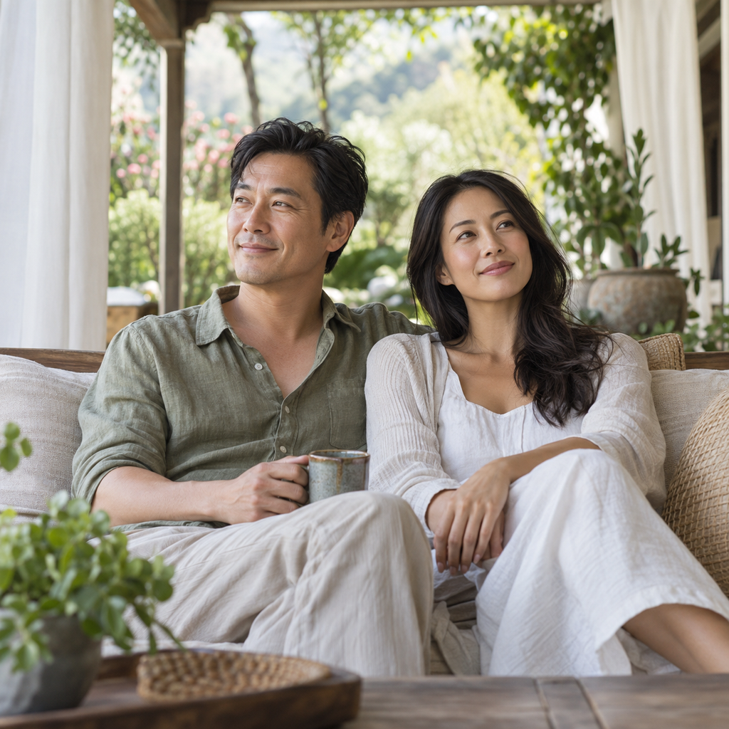Ixora Life Respiratory & Lung Health Drops lifestyle illustration with AI-created adults